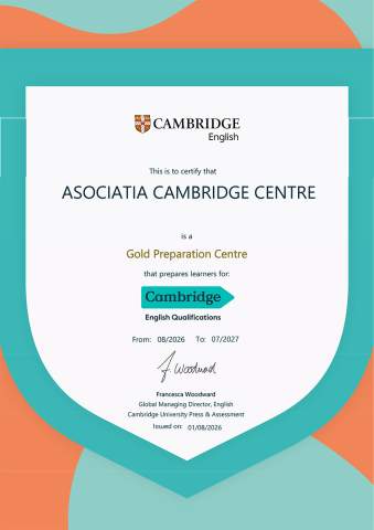 Activitati de initiere si perfectionare a limbii engleze - Centrul CAMBRIDGE GOLD